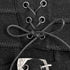 SiaLinda for Men: Herrenrock Ingvar, Kilt Stil, Baumwolle - Leinen, lang, schwarz - SiaLinda.com